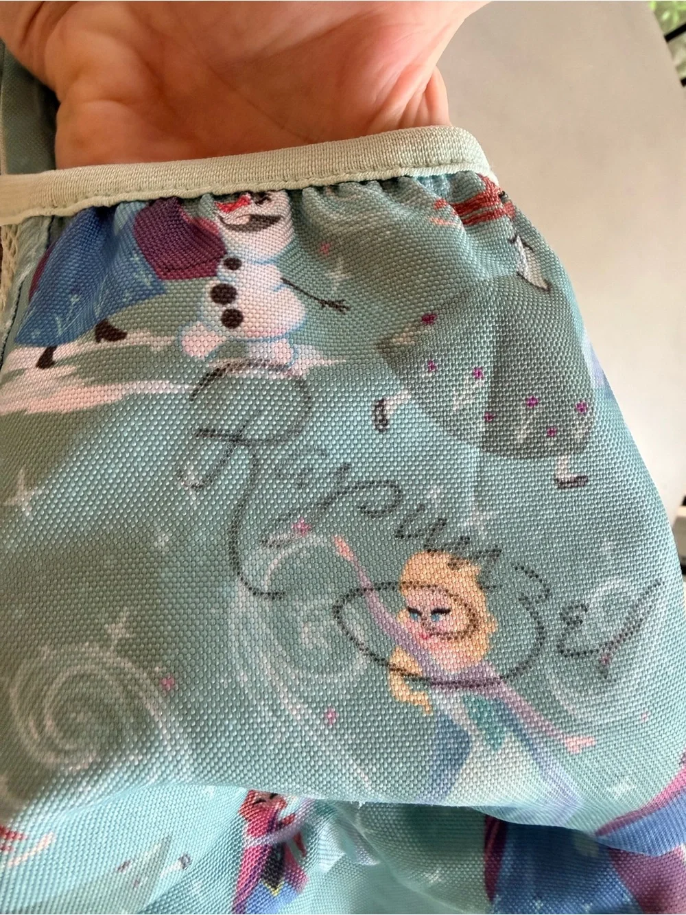PB Kids Disney Signed Blue Character Print Backpack with Chest Straps